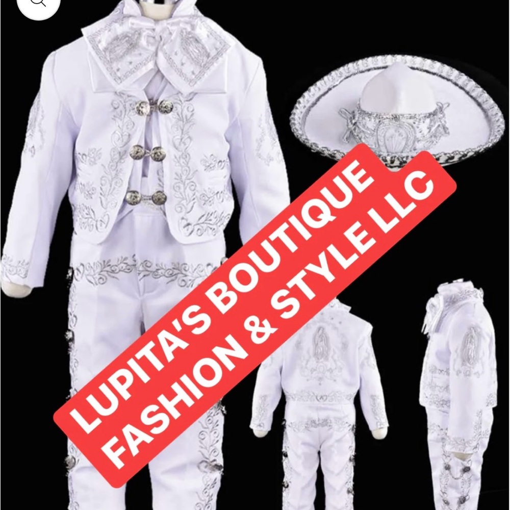 White Kids Mariachi Costume
